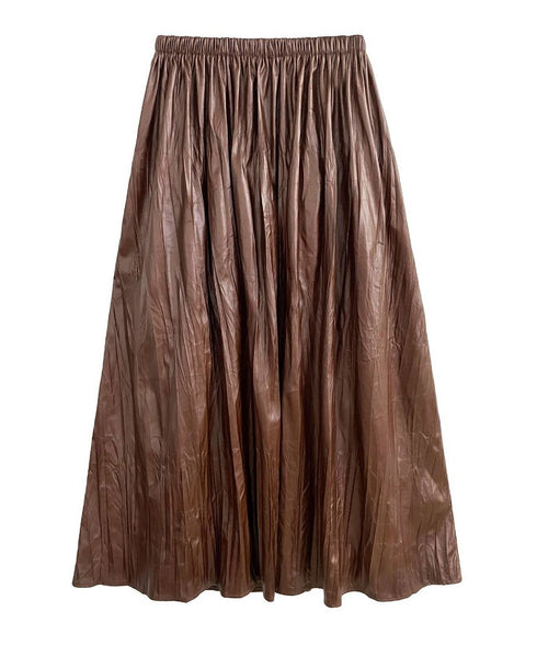 Crinkle Gloss Maxi Skirt